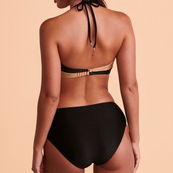 Santemare โฆ New Premium Shinny Black & Gold Bikini Bottom (XL) - Picture 6 of 7